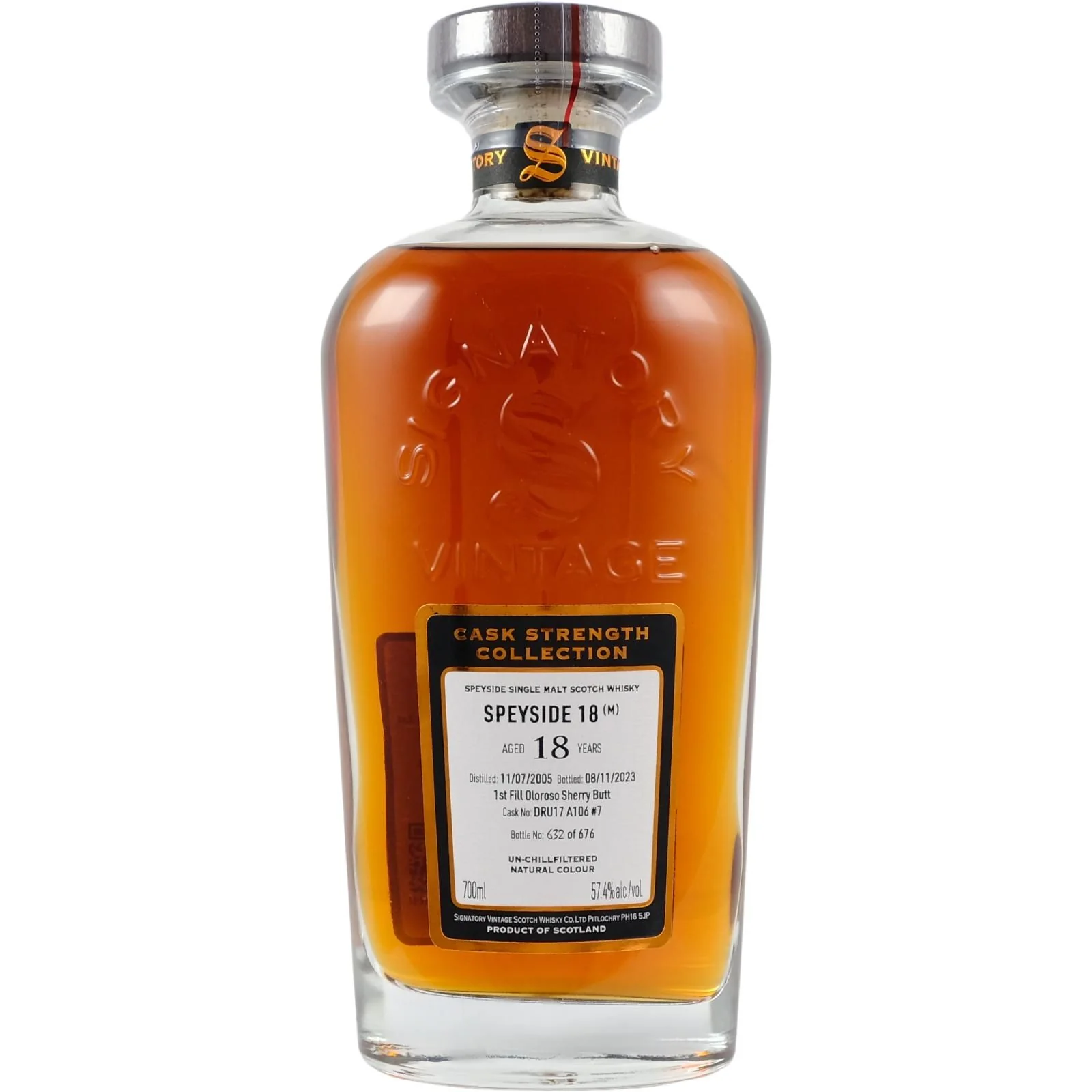 Signatory Speyside (Macallan) 2005 18 Year Old 57.4% ABV - Image 2