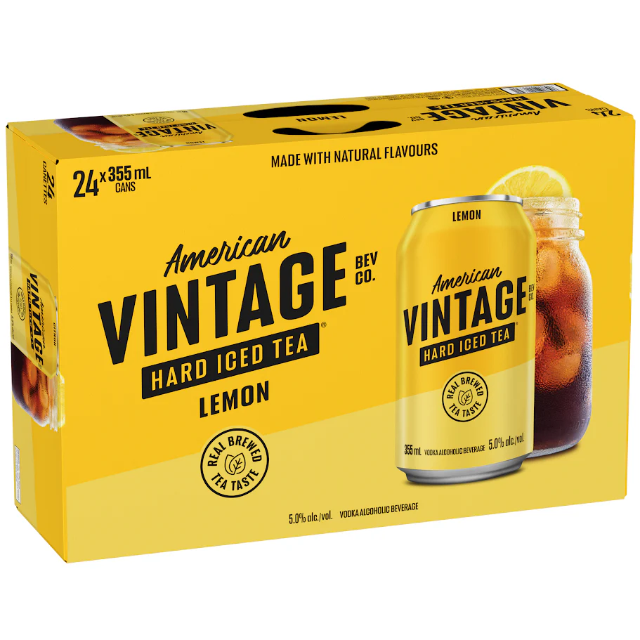 American Vintage Hard Iced Tea Lemon 24 Cans - Image 2