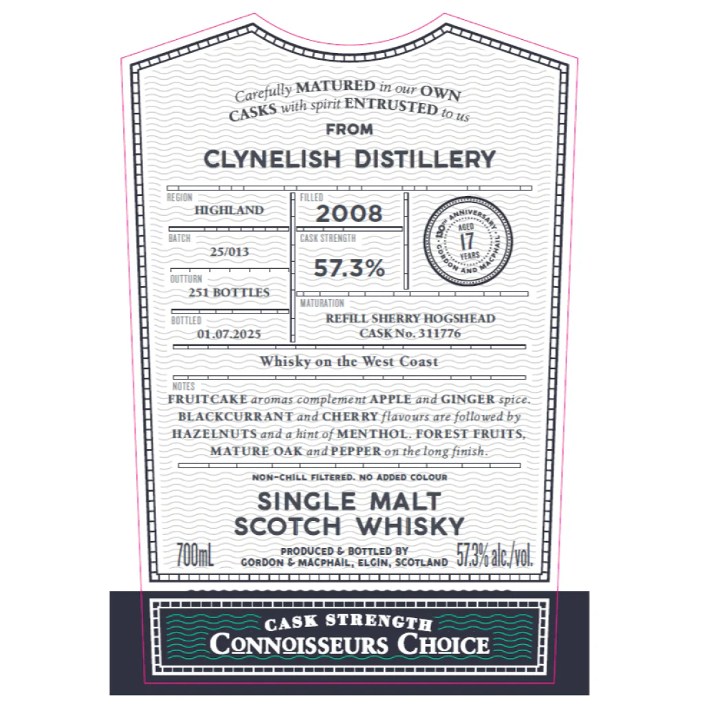 Gordon & MacPhail Connoisseurs Choice Clynelish 2008 17 Year Old "Whisky on the West Coast" - Image 2
