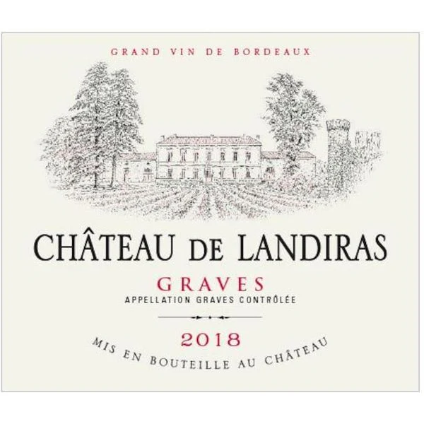 Michel Pelissie Chateau De Landiras Graves 2018 750ml - Image 2