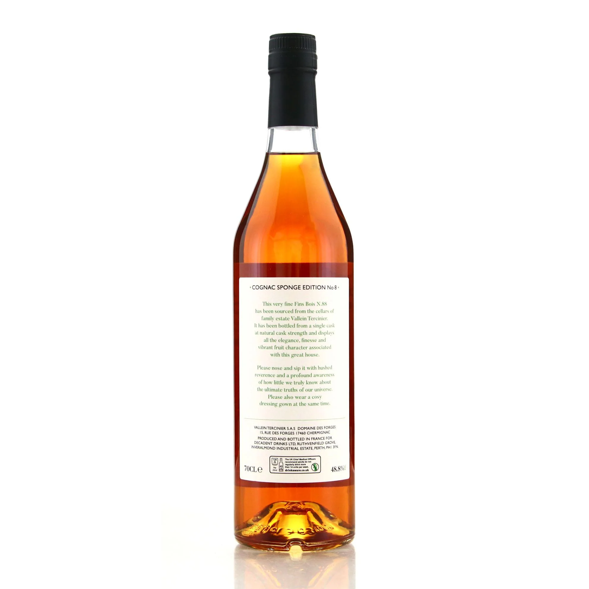 Cognac Sponge Edition No.08 Vallein Tercinier Heritage N.88 1988 Fins Bois Cognac - Image 3