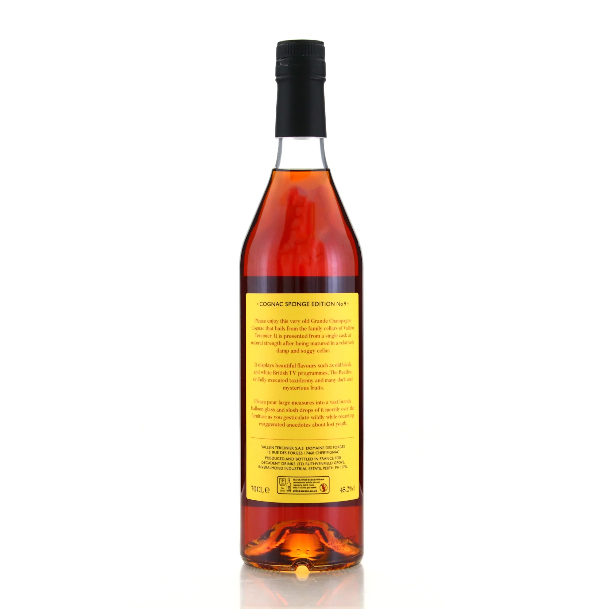 Cognac Sponge Edition No.09 Vallein Tercinier Grande Champagne Heritage N.62 1962 Cognac - Image 3