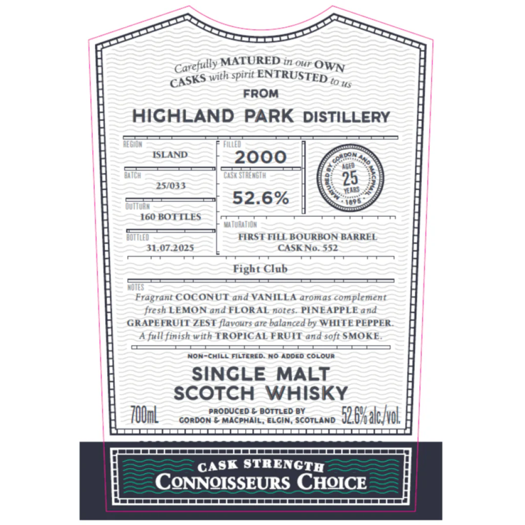 Gordon & MacPhail Connoisseurs Choice Highland Park 2000 #552 - Image 2