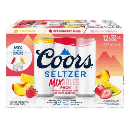 Coors Seltzer Mixables Pack 12 Cans - Image 2