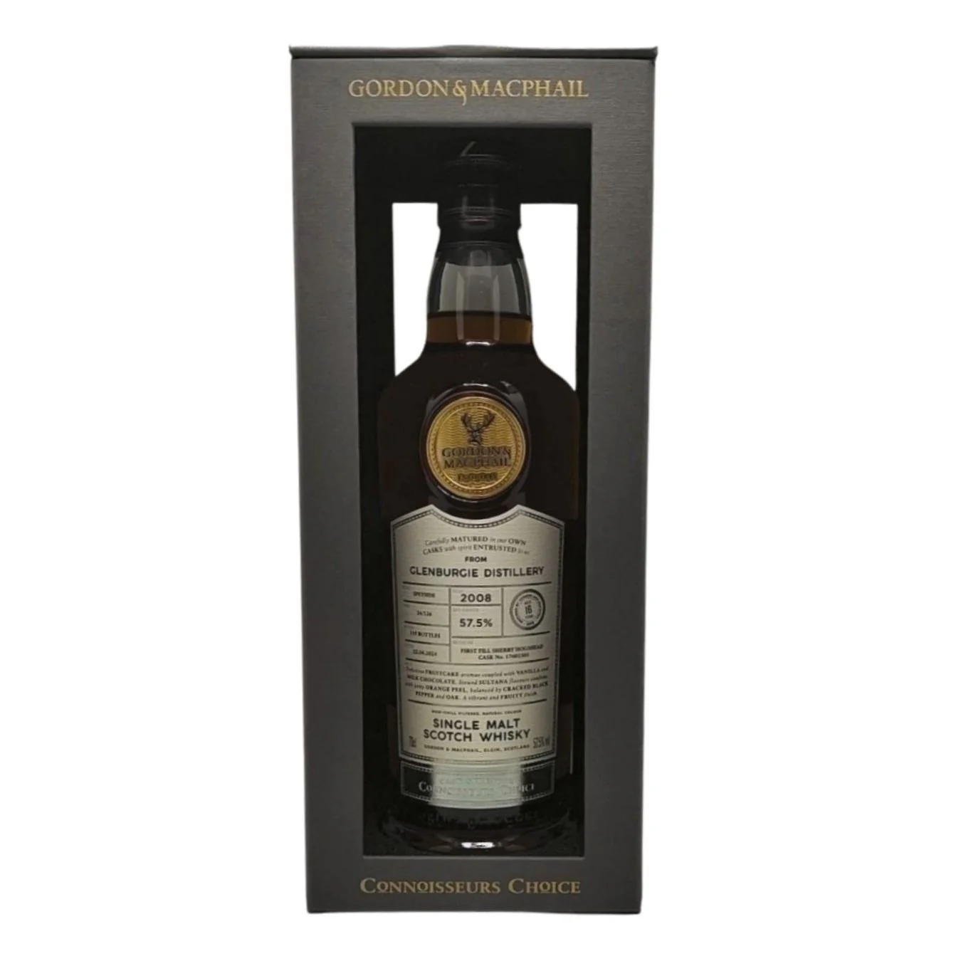 Gordon & MacPhail Connoisseur's Choice Glenburgie 2008 16 Year Old 57.5% ABV - Image 2