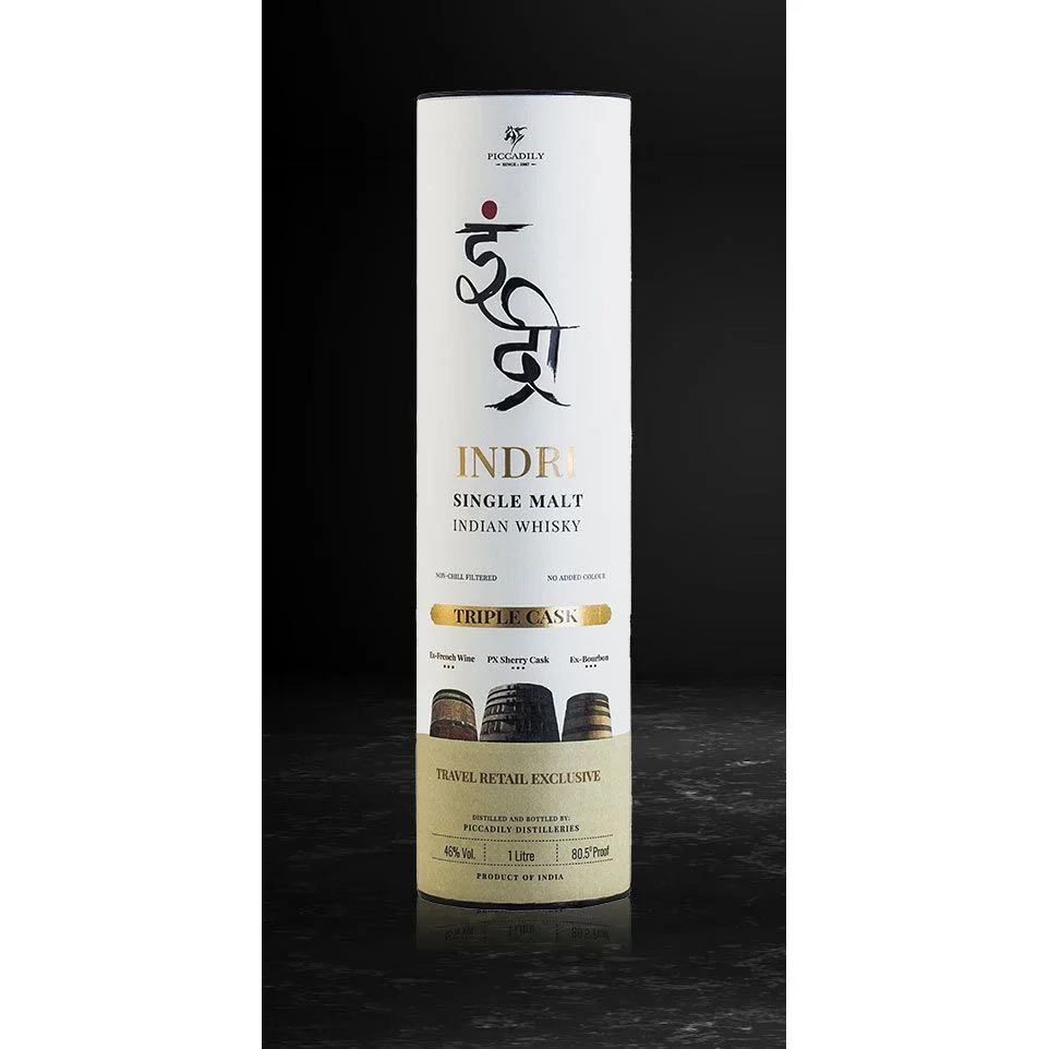 Indri Triple Cask Indian Single Malt 1L - Image 2