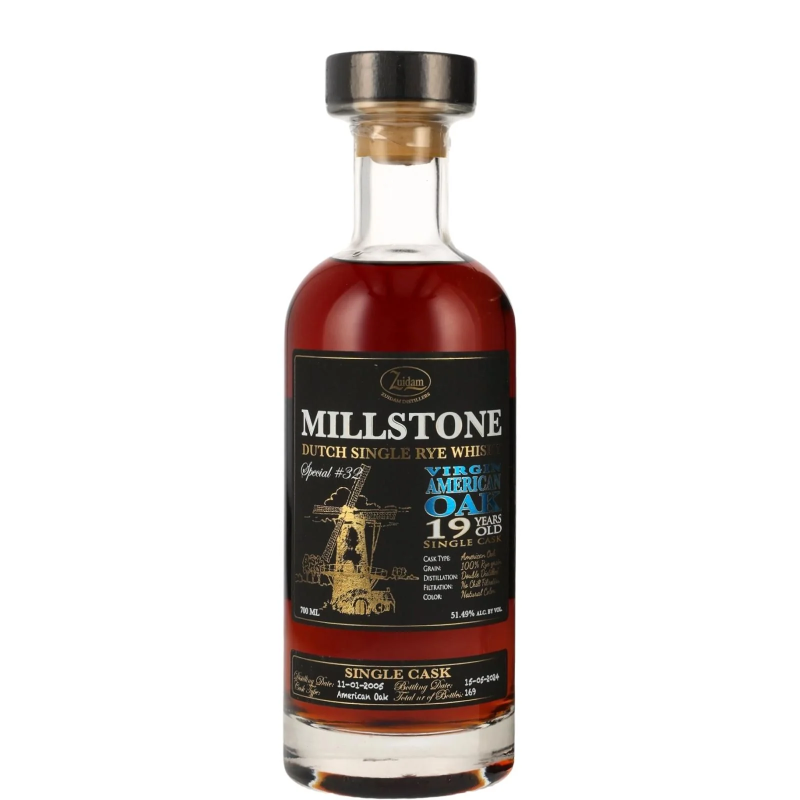 Millstone Rye 19 Year Old Single American Cask Dutch Rye Whisky - Image 2