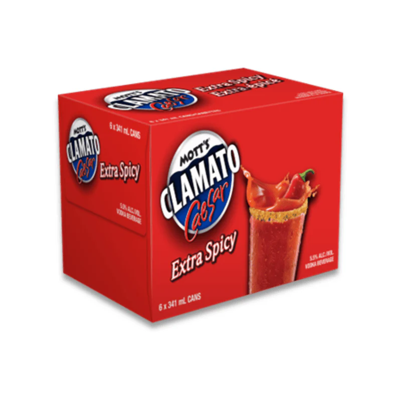 Mott's Clamato Caesar Extra Spicy 6 cans - Image 2