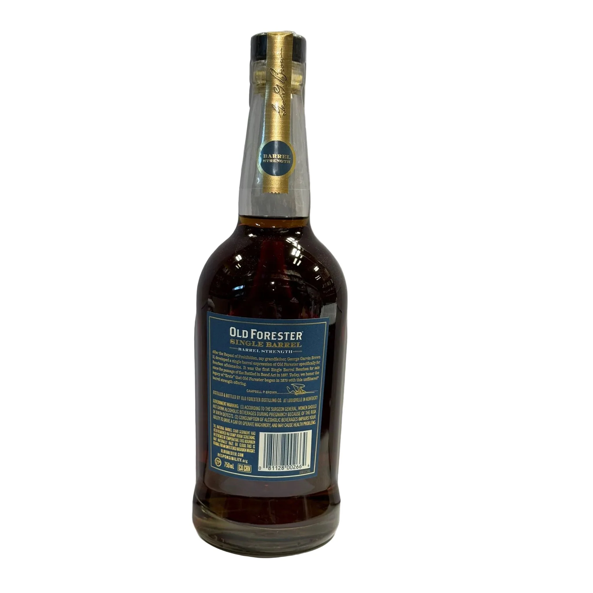 Old Forester x BSW Liquor Single Barrel Barrel Strength Bourbon - Image 3