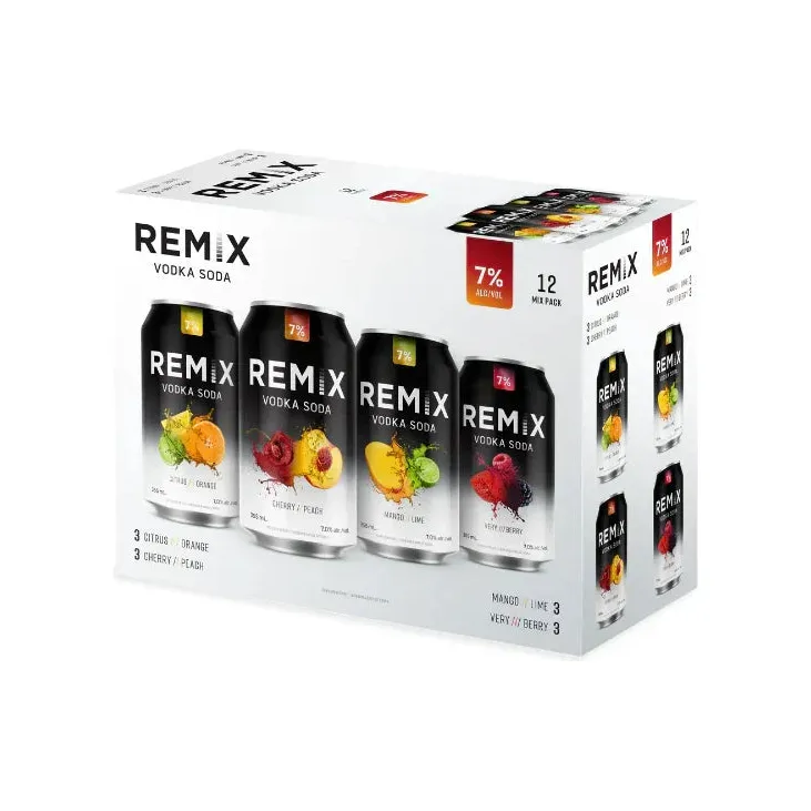 Remix Vodka Soda 7% Mix Pack12 Can - Image 2