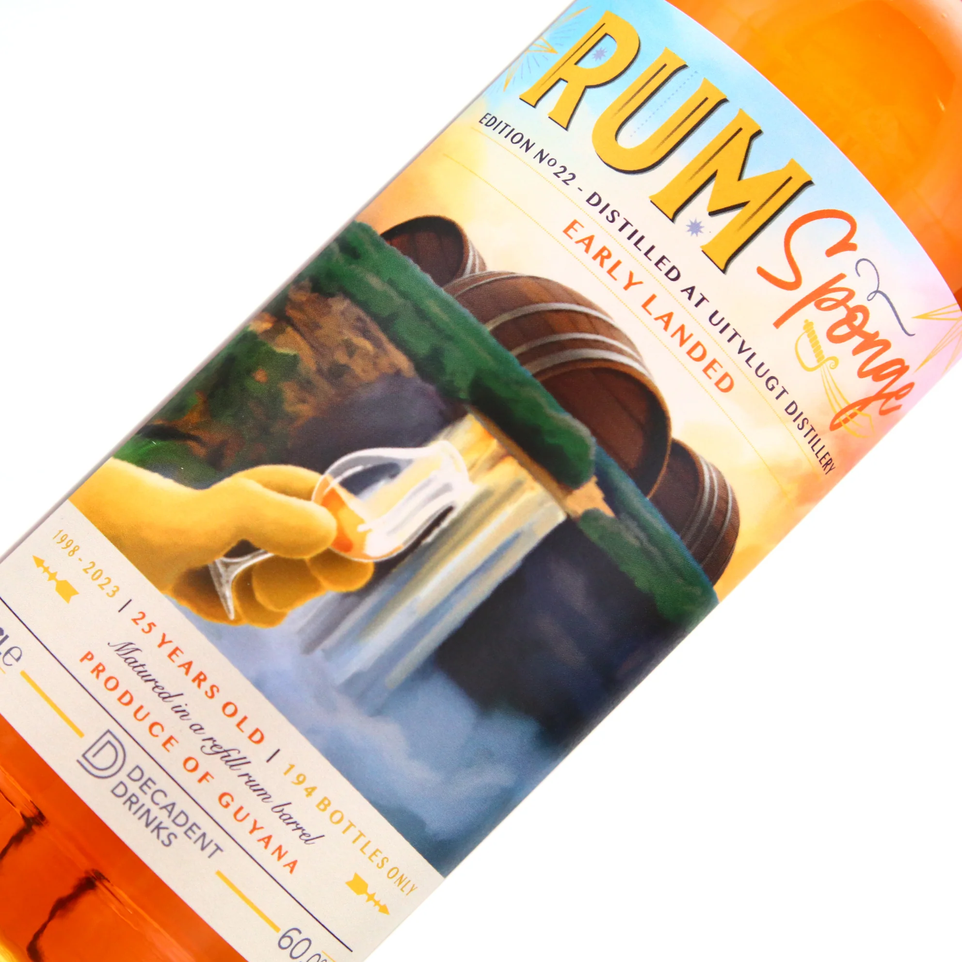 Rum Sponge Edition No.22 Uitvlugt Rum 1998 25 Year Old - Image 2
