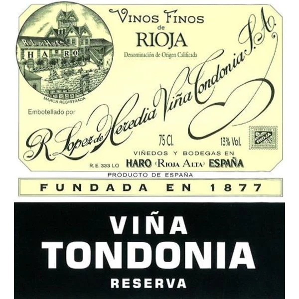 R. Lopez De Heredia Vina Tondonia Reserva 2012 750ml - Image 2
