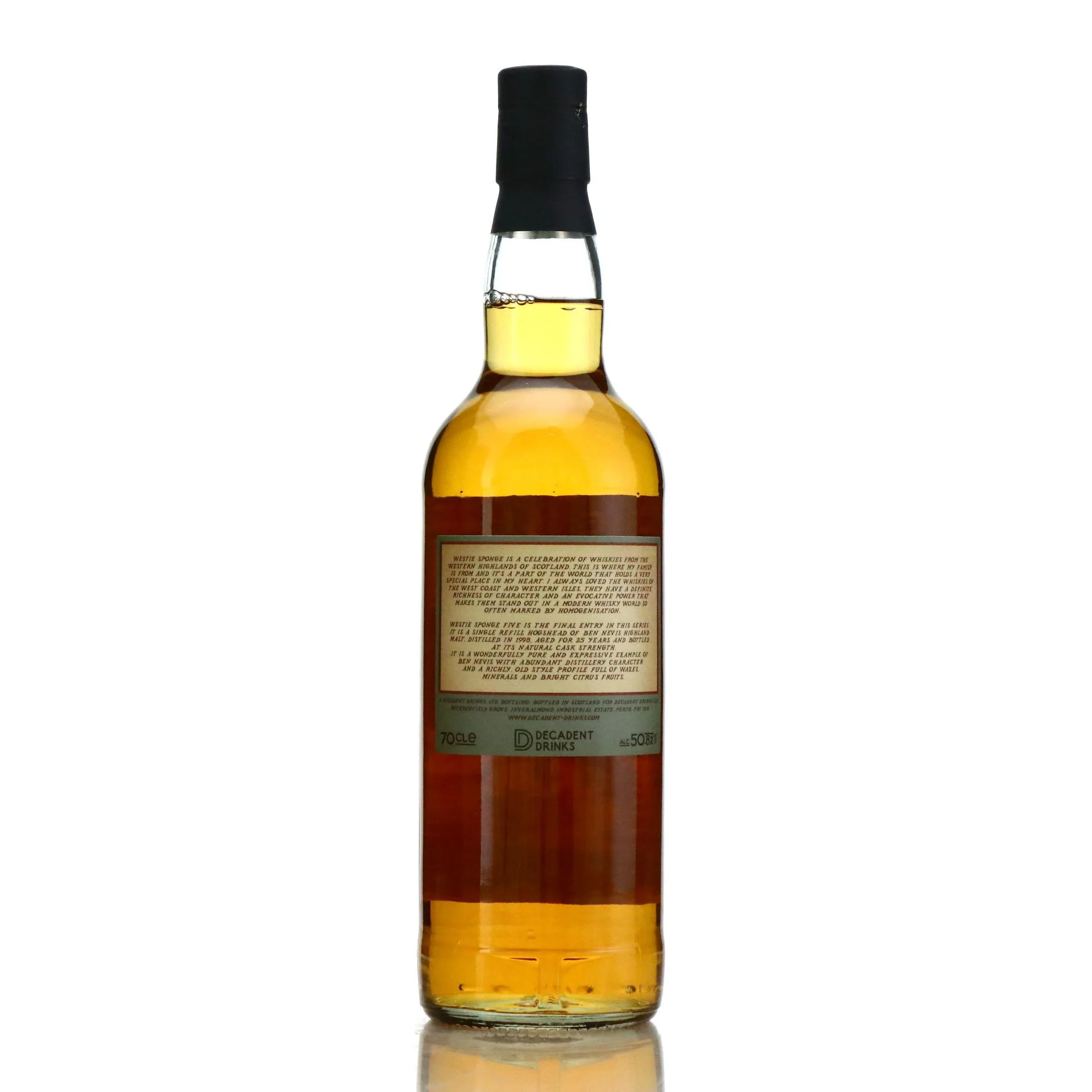 Westie Sponge Edition No.5 Ben Nevis 1998 25 Year Old 50.8% ABV - Image 2