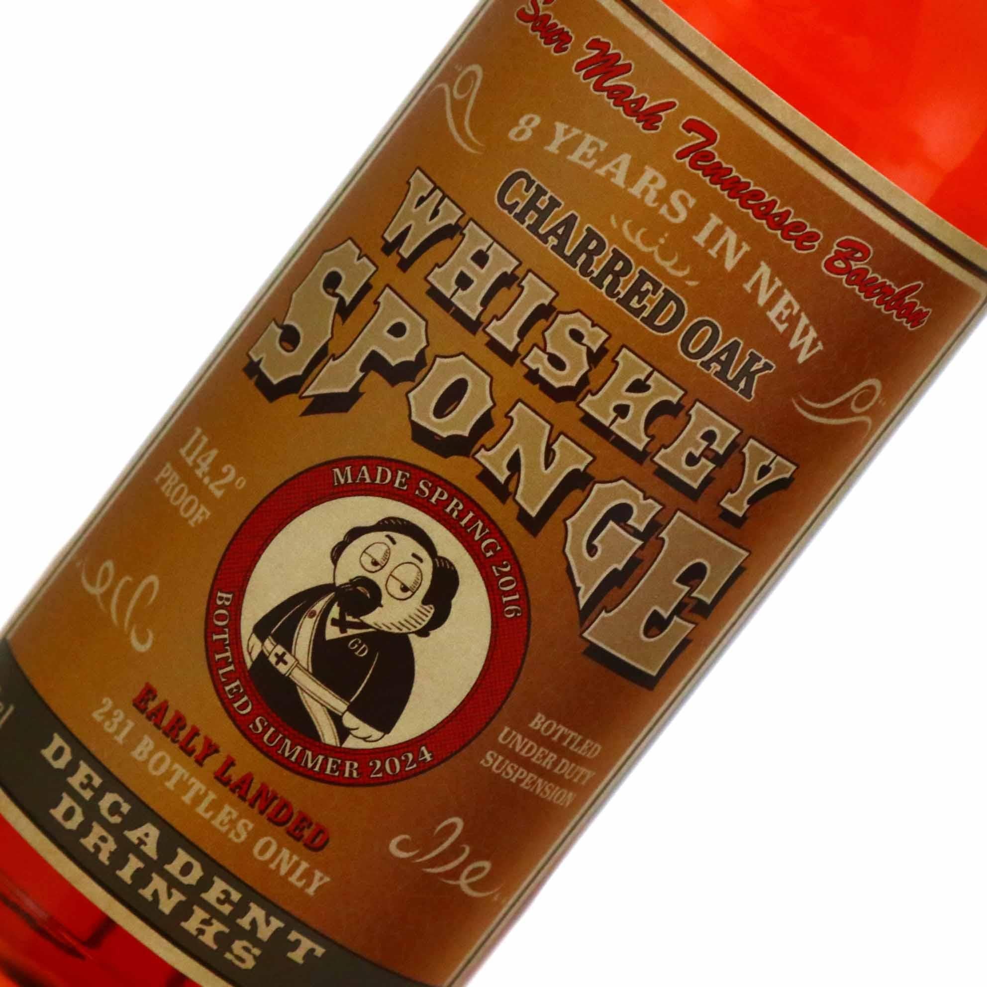 Whiskey Sponge Tennessee Bourbon 2016 8 Year Old 57.1% ABV - Image 3