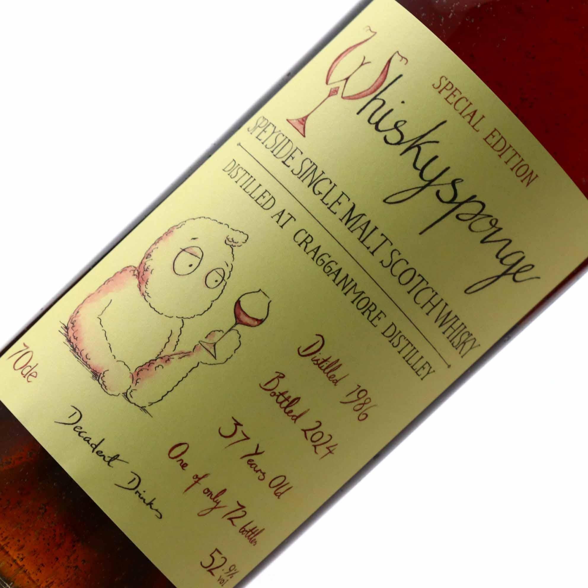 Whisky Sponge Special Edition No.1 Cragganmore 1986 37 Year Old 52.9% ABV - Image 3