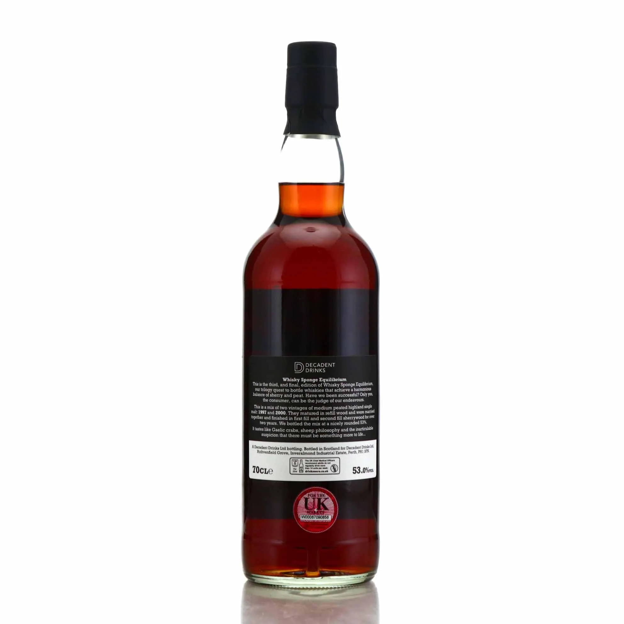 Whisky Sponge Equilibrium Edition No.3 Highland Single Malt 22 Year Old 53% ABV - Image 2