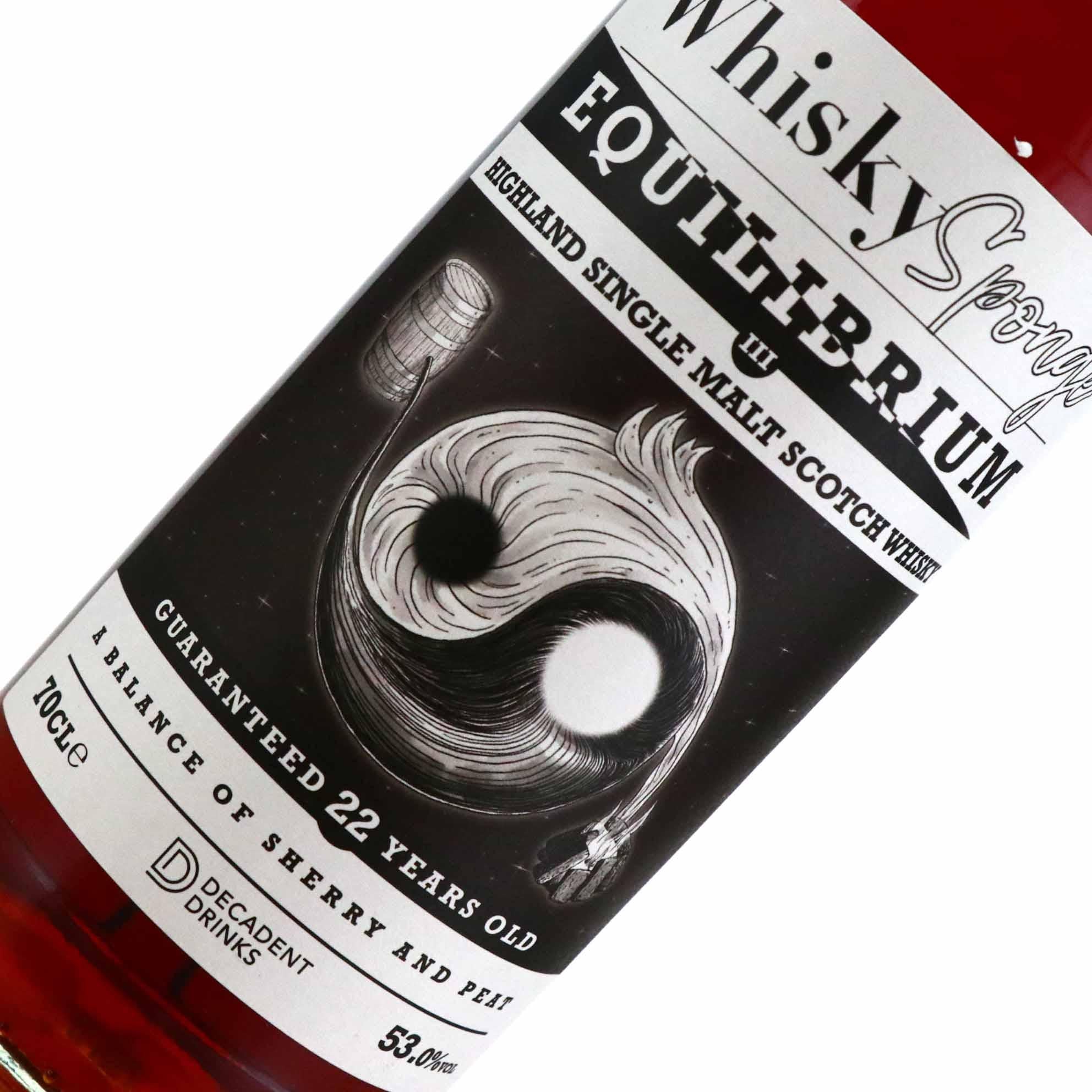 Whisky Sponge Equilibrium Edition No.3 Highland Single Malt 22 Year Old 53% ABV - Image 3