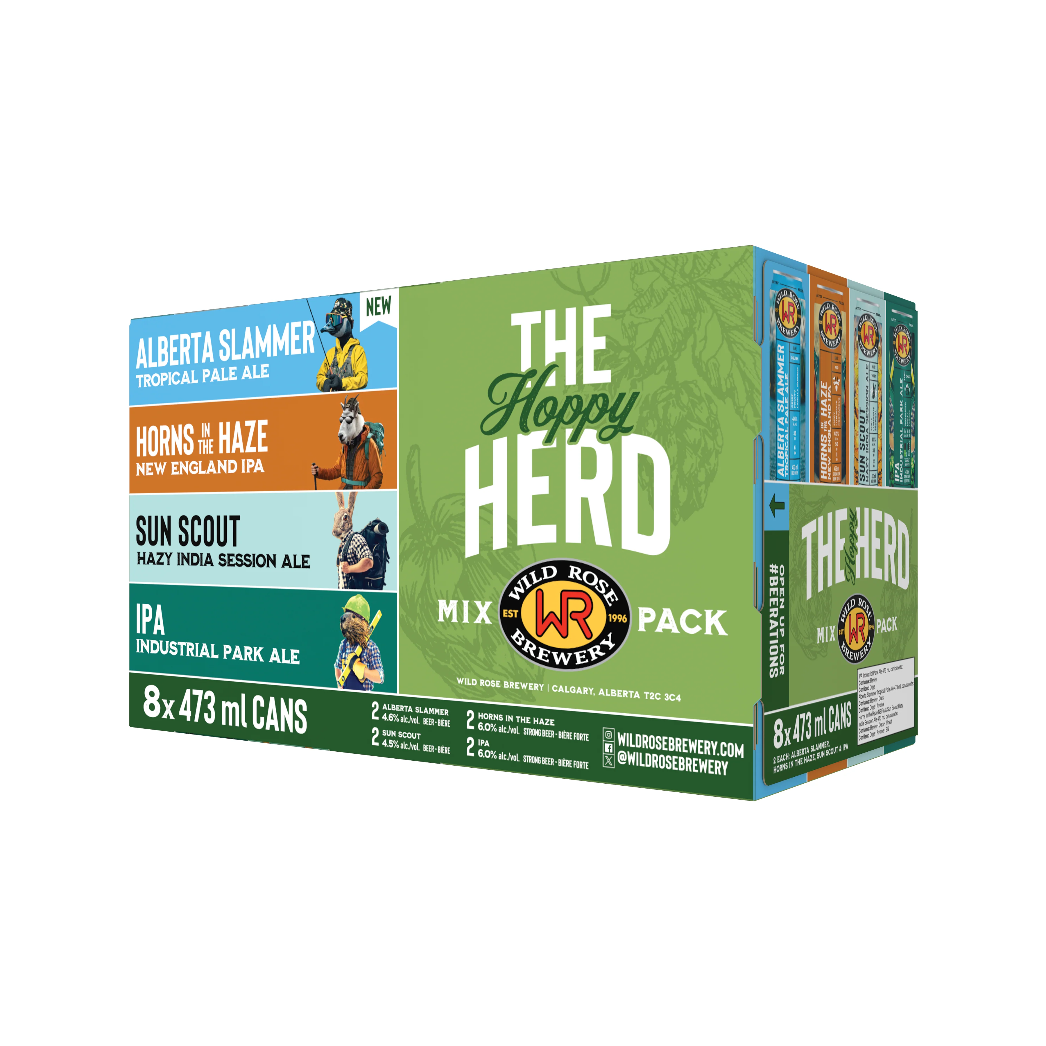 Wild Rose The Hoppy Herd Mix Pack 8 Tall Cans - Image 2