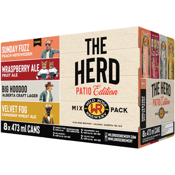 Wild Rose The Patio Herd Mix Pack 8 Tall Cans - Image 2